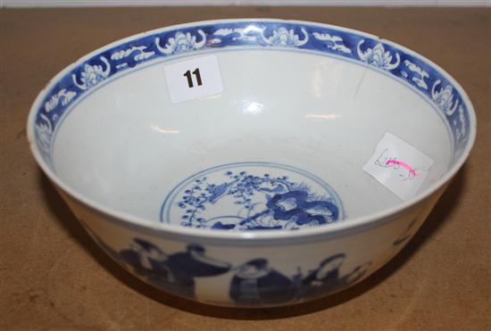 Blue and white bowl